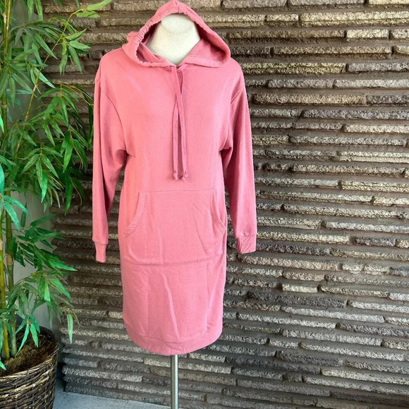 Charles Henry Pink Hoodie Sweatshirt Loungewear Dress Size Small - Picture 1 of 7